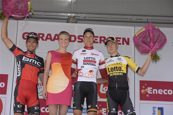 Final Eneco Tour podium